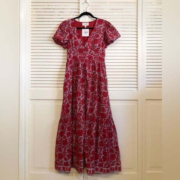 NWT Cleobella Sasha Ankle Dress Midi Maxi in Flora - Picture 4 of 10